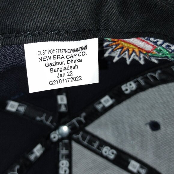 NWT Supreme Box Logo Fitted Hat Blue Size 7 1/4 - Picture 10 of 12